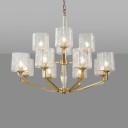 Loft Industry Modern - Faceted Glass Chandelier